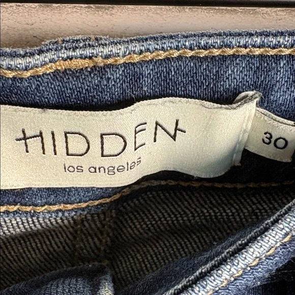Hidden Women’s Straight Leg Jeans in Dark Indigo - Picture 8 of 9